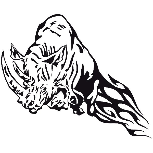 Car & Motorbike Stickers: Animal Flames 87