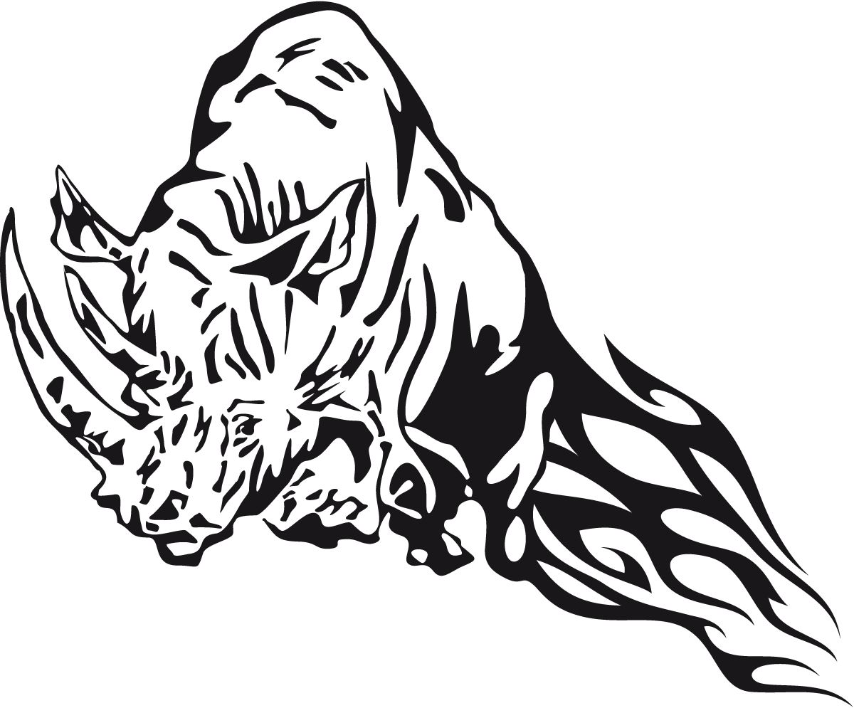 Car & Motorbike Stickers: Animal Flames 87