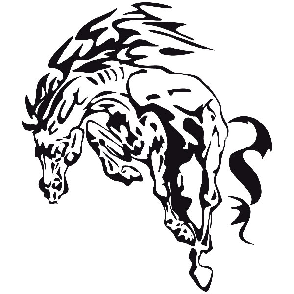 Car & Motorbike Stickers: Animal Flames 89