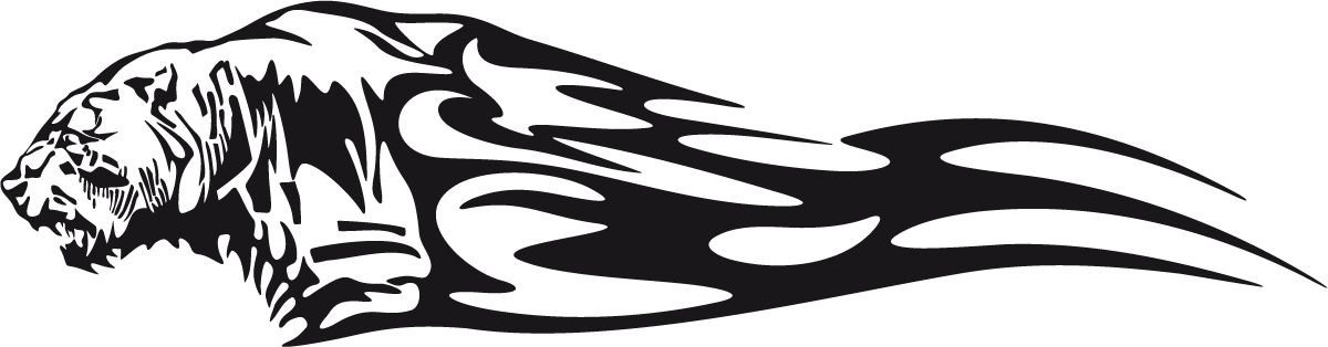 Car & Motorbike Stickers: Animal Flames 91