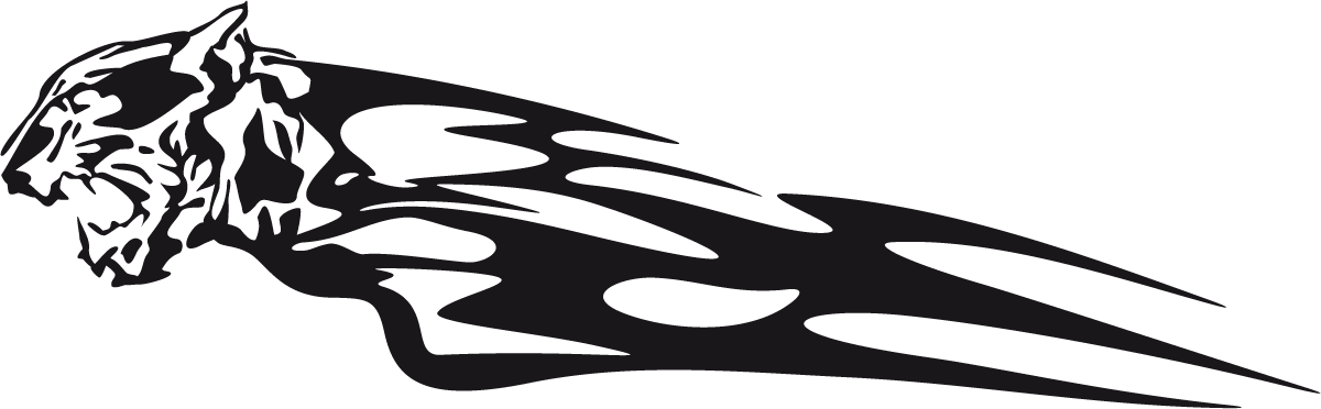 Car & Motorbike Stickers: Animal Flames 97