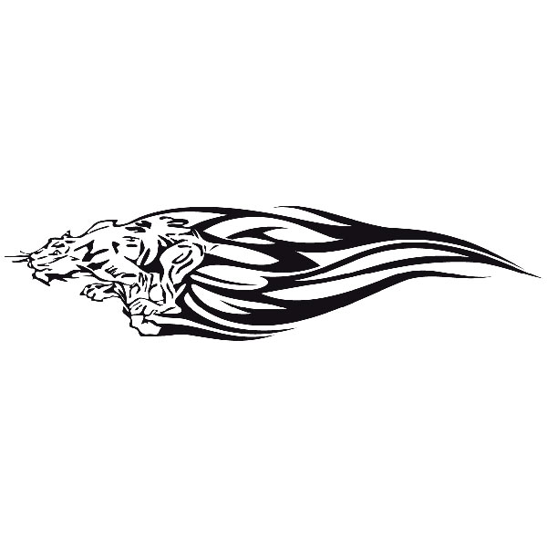 Car & Motorbike Stickers: Animal Flames 99