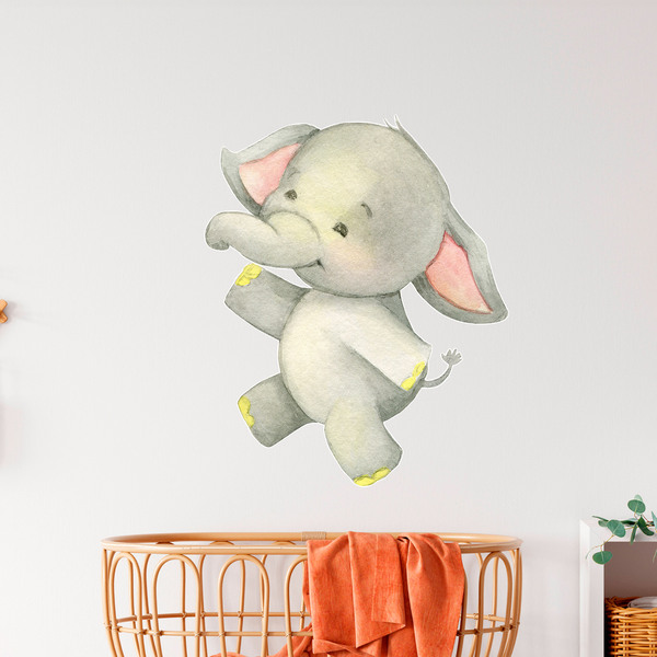Stickers for Kids: Happy elephant 1