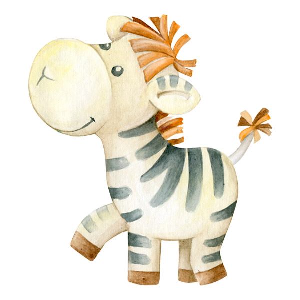 Stickers for Kids: Smiling Zebra