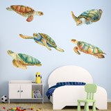 Wall Stickers: Turtle Family 3