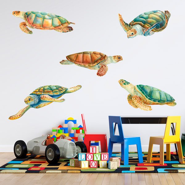 Wall Stickers: Turtle Family
