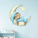 Stickers for Kids: Sloth Sleeps on the Moon 4