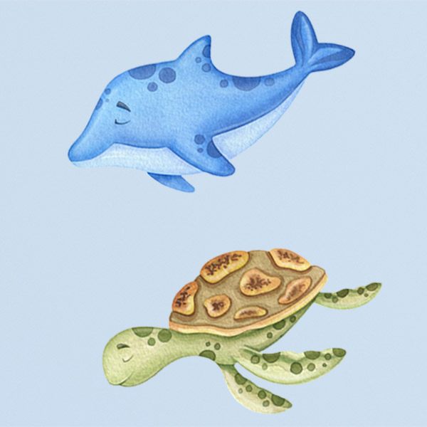 Stickers for Kids: Set Ocean animals