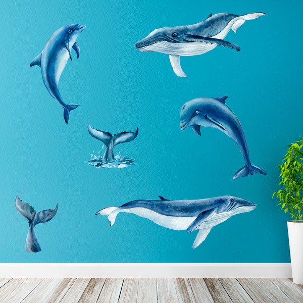 Stickers for Kids: Whales and Dolphins