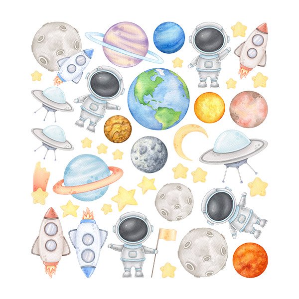 Stickers for Kids: Space Kit