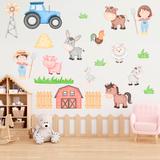 Stickers for Kids: Farm Animals Kit 4