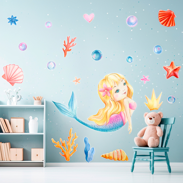 Stickers for Kids: Blonde Mermaid