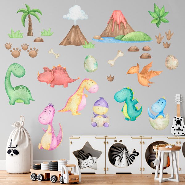 Stickers for Kids: kit Dinosaurs