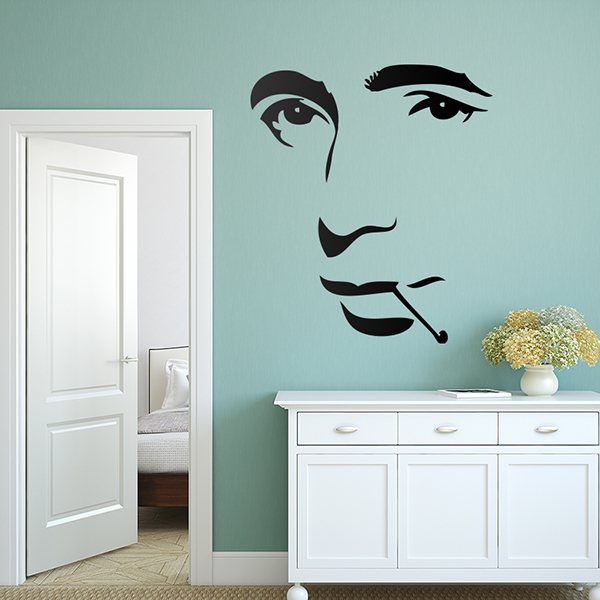 Wall Stickers: Face of Humphrey Bogart
