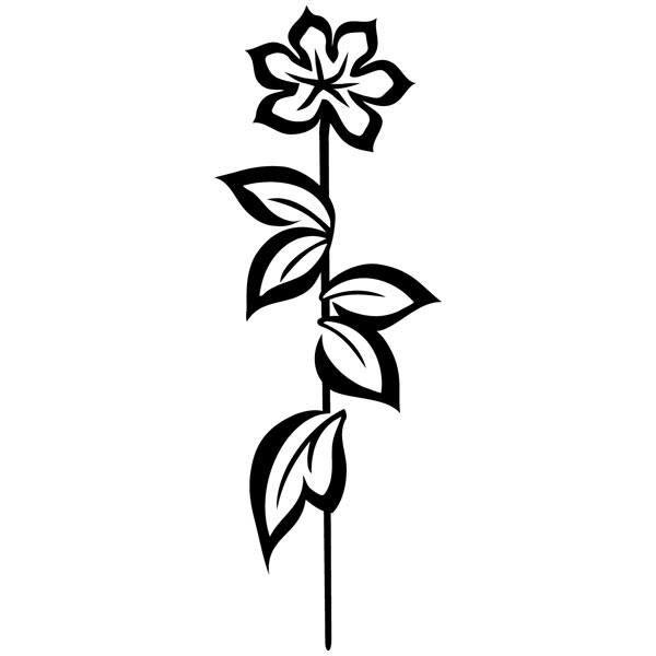 Wall Stickers: Long flower in spring