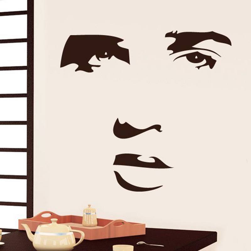 Wall Stickers: Face of Elvis Presley