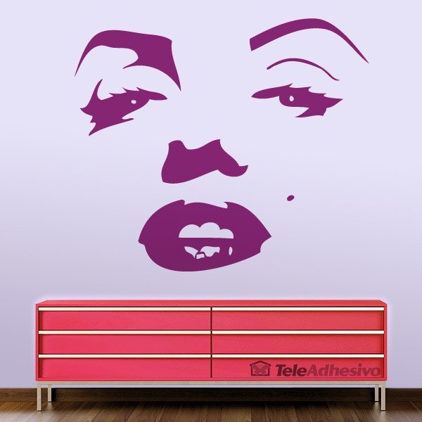 Wall Stickers: Face of Marilyn Monroe