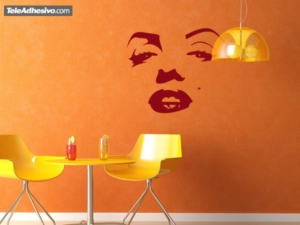 Wall Stickers: Face of Marilyn Monroe