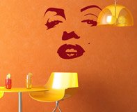 Wall Stickers: Face of Marilyn Monroe 3