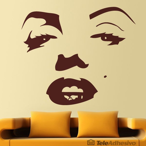 Wall Stickers: Face of Marilyn Monroe