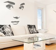 Wall Stickers: Audrey Hepburn face 3