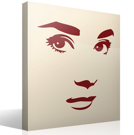 Wall Stickers: Audrey Hepburn face