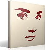 Wall Stickers: Audrey Hepburn face 5