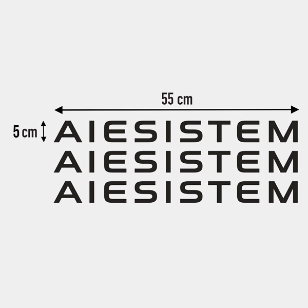 Camper van decals: Aiesistem
