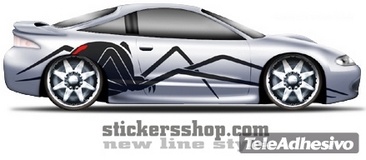 Car & Motorbike Stickers: New line 1 2