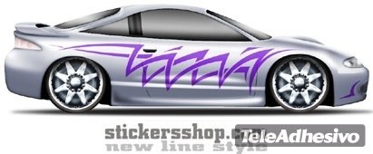 Car & Motorbike Stickers: New Line 6