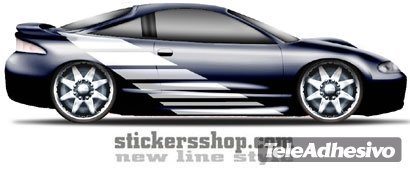 Angular Racing Stripes Decal 2/2
