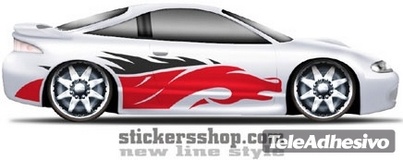 Car & Motorbike Stickers: New Line 11 3