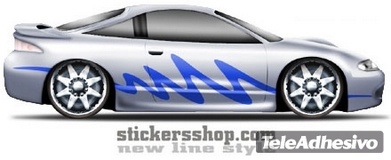 Car & Motorbike Stickers: New Line 23 2