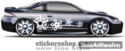 Car & Motorbike Stickers: New Line 25