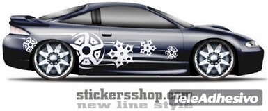 Car & Motorbike Stickers: New Line 25 2
