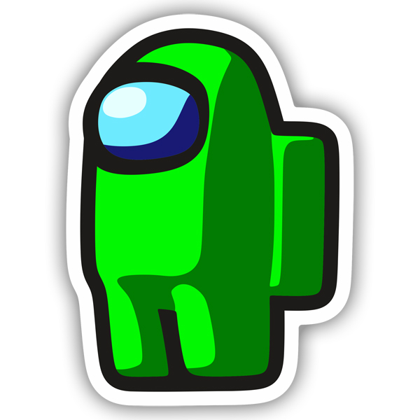 Car & Motorbike Stickers: Among Us Green