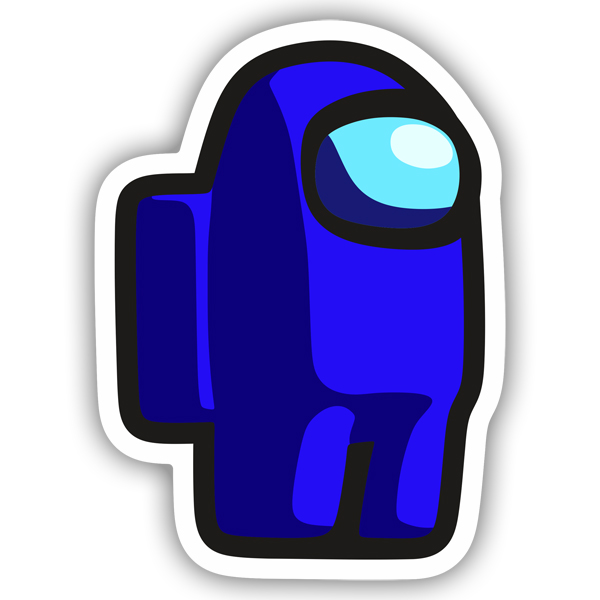 Car & Motorbike Stickers: Among Us Dark Blue