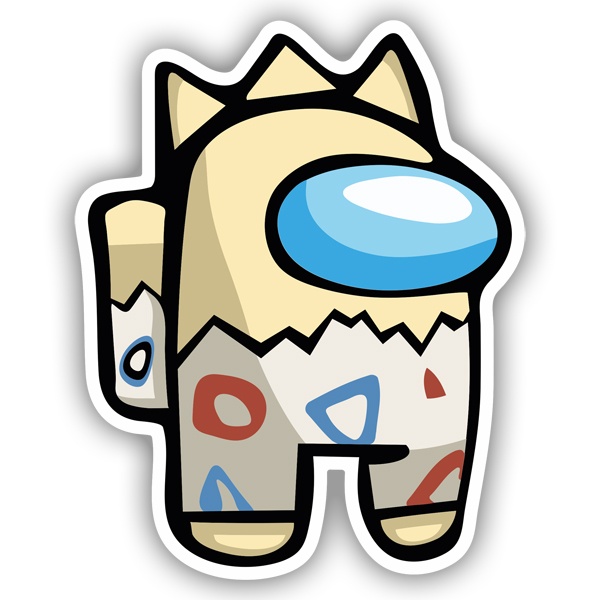 Car & Motorbike Stickers: Among Us Togepi Pokemon