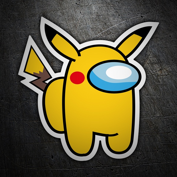 Car & Motorbike Stickers: Among Us Picachu Full Pokemon