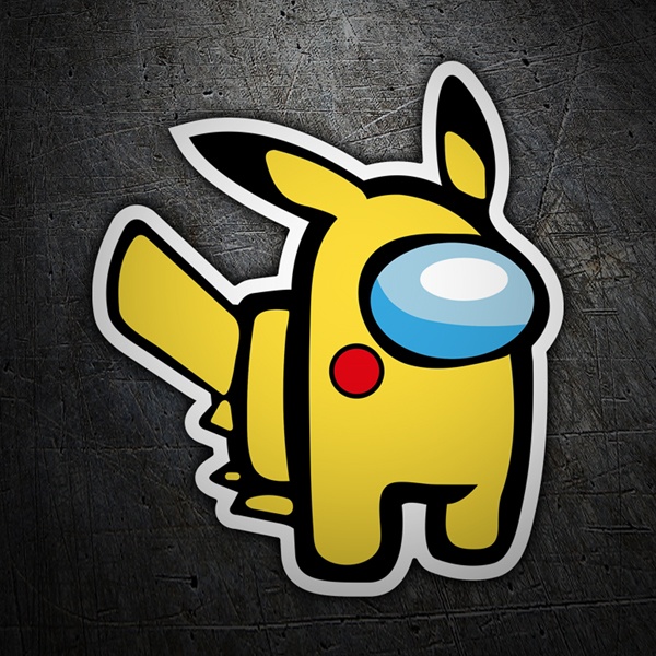 Car & Motorbike Stickers: Among Us Picachu Pokemon 1