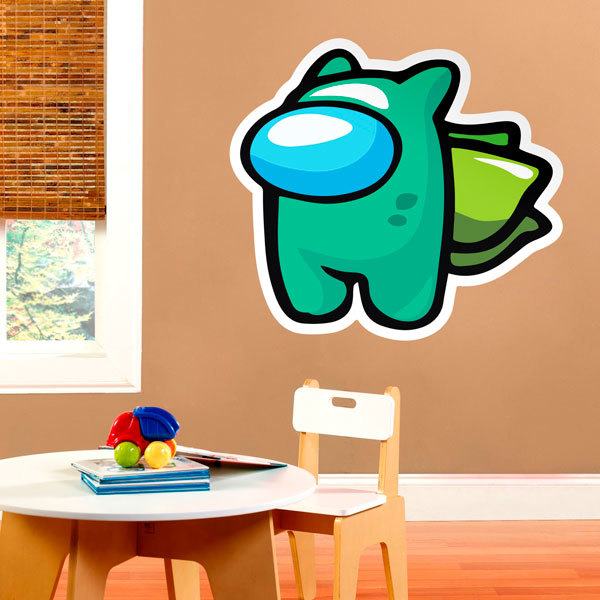 Stickers for Kids: Among Us Bulbasur