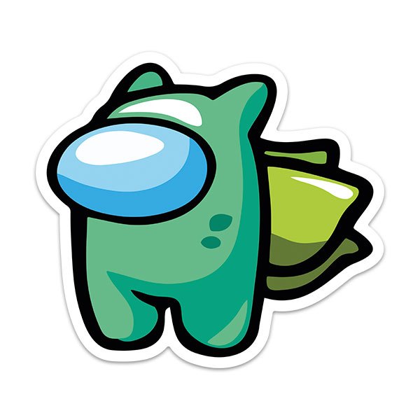 Stickers for Kids: Among Us Bulbasur