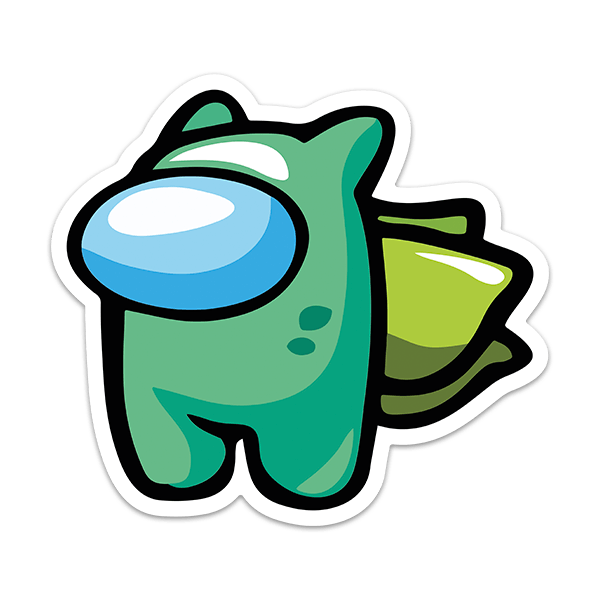 Stickers for Kids: Among Us Bulbasur