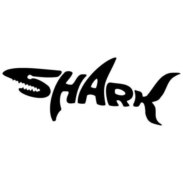 Wall Stickers: Typographic Shark