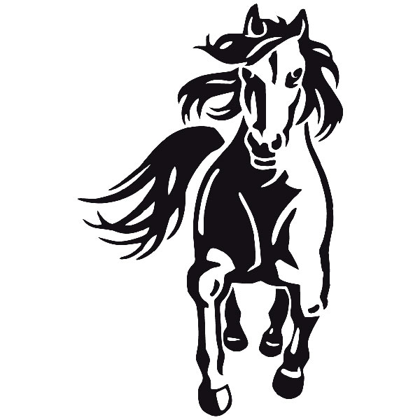 Wall Stickers: Horse trotting
