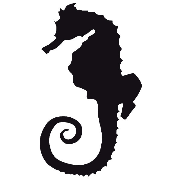 Wall Stickers: Sea horse Silhouette