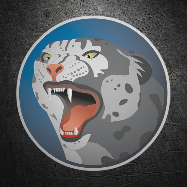 Car & Motorbike Stickers: White tiger roaring 1