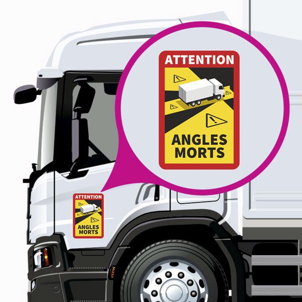 Car & Motorbike Stickers: Dead Angles Trucks