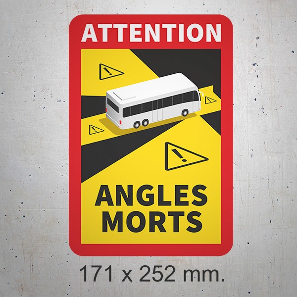 Car & Motorbike Stickers: Dead Angles Buses