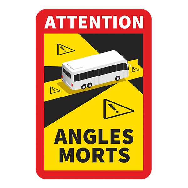 Car & Motorbike Stickers: Dead Angles Buses